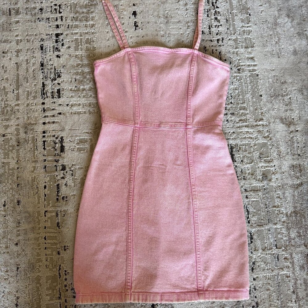 Pink Jean Dress